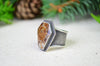 Ammonite Wide Band Ring (Size 7 1/2)