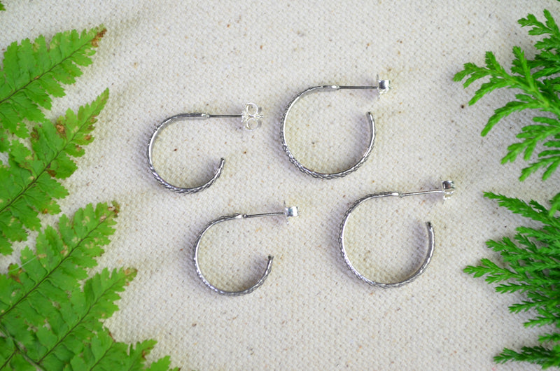 Snake Huggie Hoop Earrings (Small)