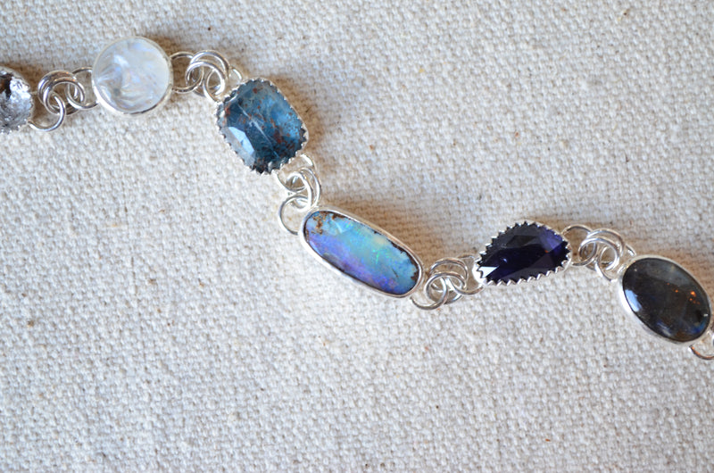 Under Andromeda Multi-Gemstone Link Bracelet