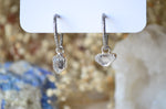 Herkimer "Diamond" Quartz Removable Charm Hoop Earrings