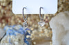 Herkimer "Diamond" Quartz Removable Charm Hoop Earrings