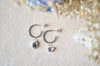 Herkimer "Diamond" Quartz Removable Charm Hoop Earrings