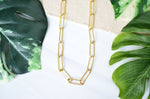 Paperclip Chain Necklace in 14K Gold Fill
