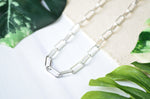 Paperclip Chain Necklace in Sterling Silver