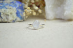 Rainbow Moonstone Stacking Ring (Size 8 1/2)