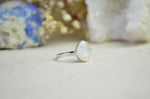 Rainbow Moonstone Stacking Ring (Size 8 1/2)