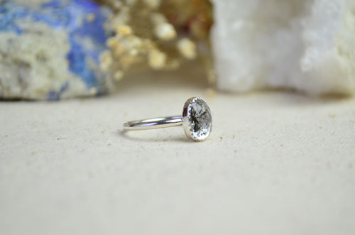 Herkimer "Diamond" Quartz Stacking Ring (Size 9)