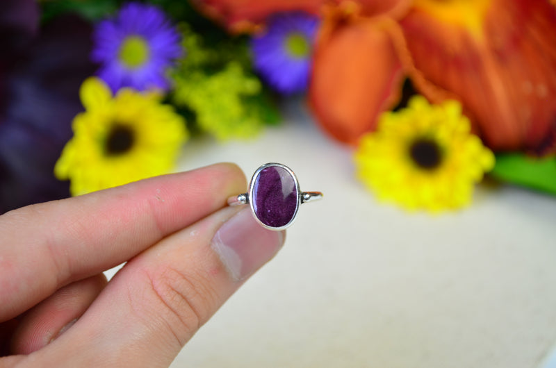 Purple Spiny Oyster Stacking Ring (Size 6)