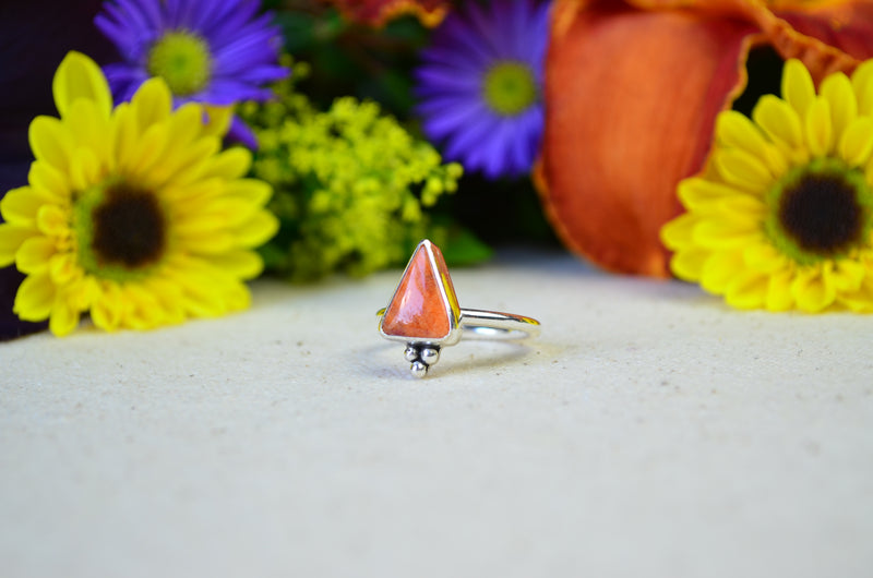 Orange Spiny Oyster Stacking Ring (Size 8 1/2)