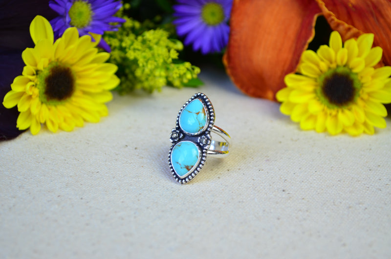 American Mined Kingman Turquoise Ring (Size 7 1/4)
