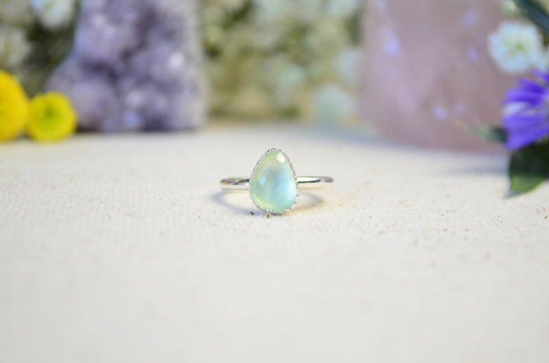 Prehnite Stacking Ring (Size 5)