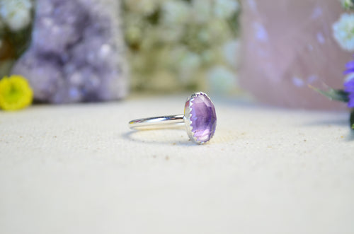 Amethyst Stacking Ring (Size 7)