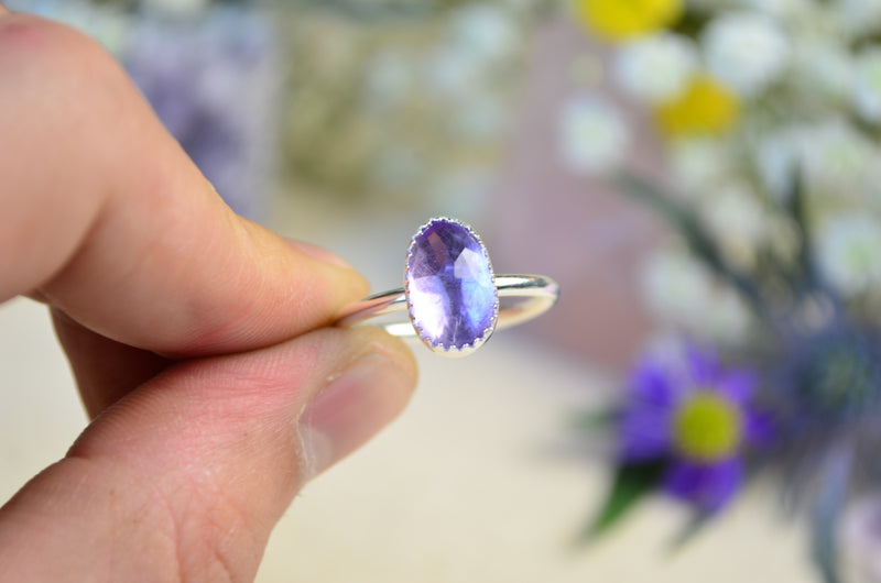 Amethyst Stacking Ring (Size 9)