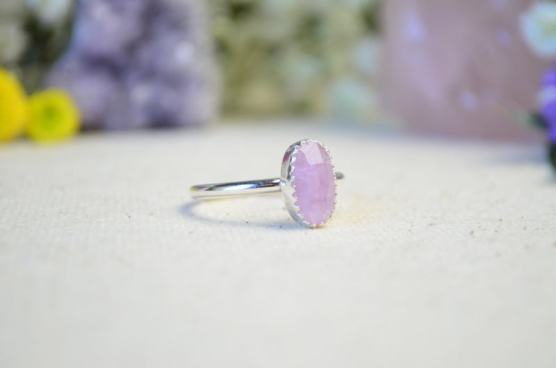 Kunzite Stacking Ring (Size 9)