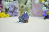 Tanzanite Textured Wide Band Ring (Size 8)