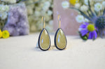 Yellow Sapphire Earrings w/ 14K Yellow Gold Earwires & Accents