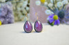 Pink Sapphire Earrings w/ 14K Yellow Gold Earwires & Accents