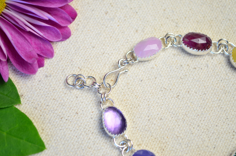 A Song For Spring Multi-Gemstone Link Bracelet