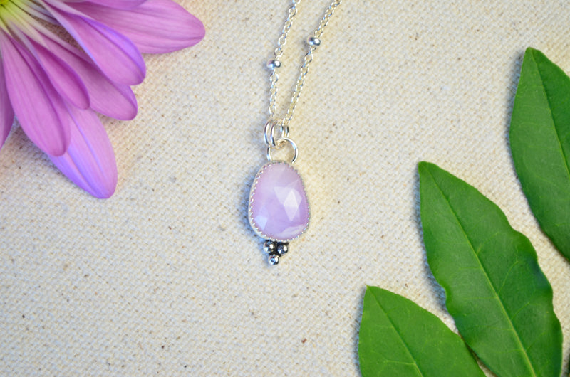 Kunzite Charm Necklace