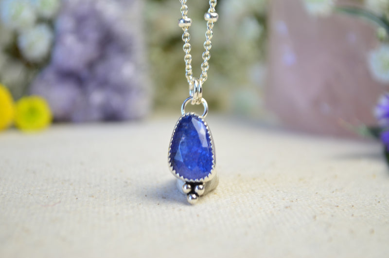 Tanzanite Charm Necklace