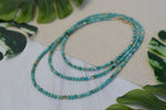 Turquoise Rope Necklace in 14K Gold Fill
