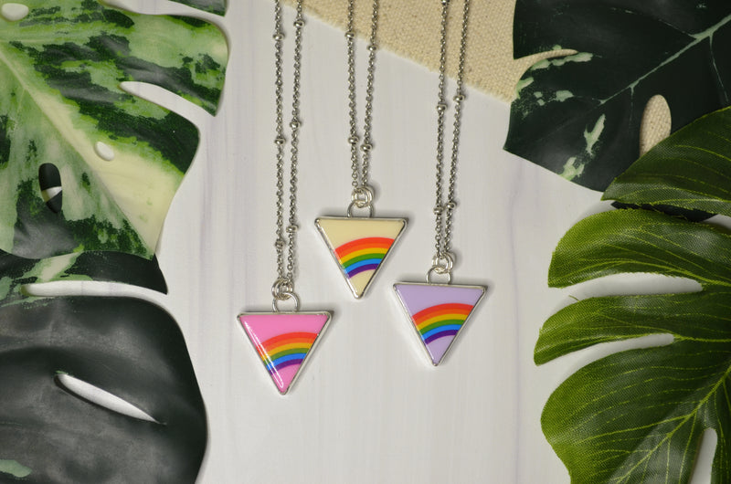 Vintage Acrylic Pride Pendant - Made-To-Order - Choose Your Color