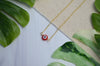 Evil Eye Necklace in Red & 14K Gold Fill