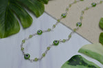 Evil Eye Necklace in Peridot & Sterling Silver