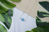 Evil Eye Necklace in Turquoise & Sterling Silver