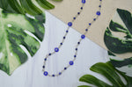 Evil Eye Necklace in Lapis Lazuli & Sterling Silver