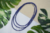 Lapis Lazuli Rope Necklace in Sterling Silver