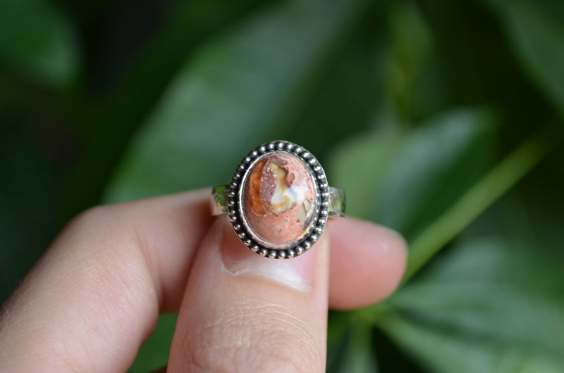 Fire Opal Ring (Size 6 1/2)
