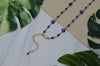 Evil Eye Necklace in Lapis Lazuli & 14K Gold Fill