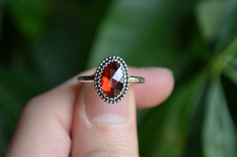 Garnet Ring (Size 7 1/2)