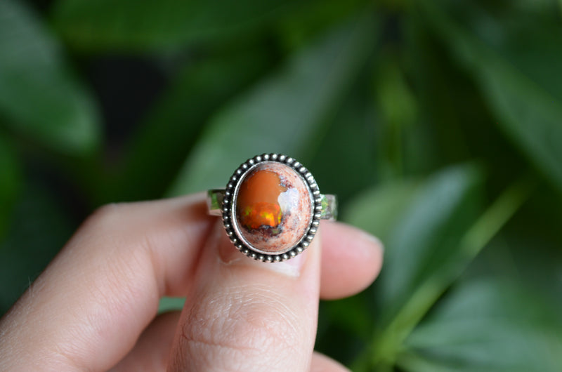 Fire Opal Ring (Size 9)