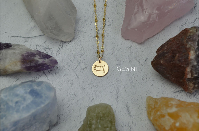 Zodiac Constellation Necklace in 14K Gold Fill