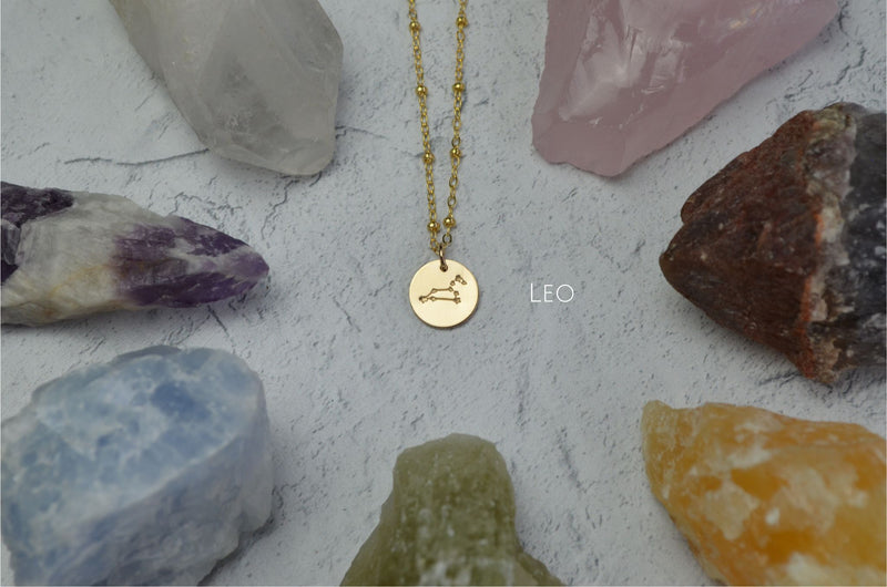 Zodiac Constellation Necklace in 14K Gold Fill