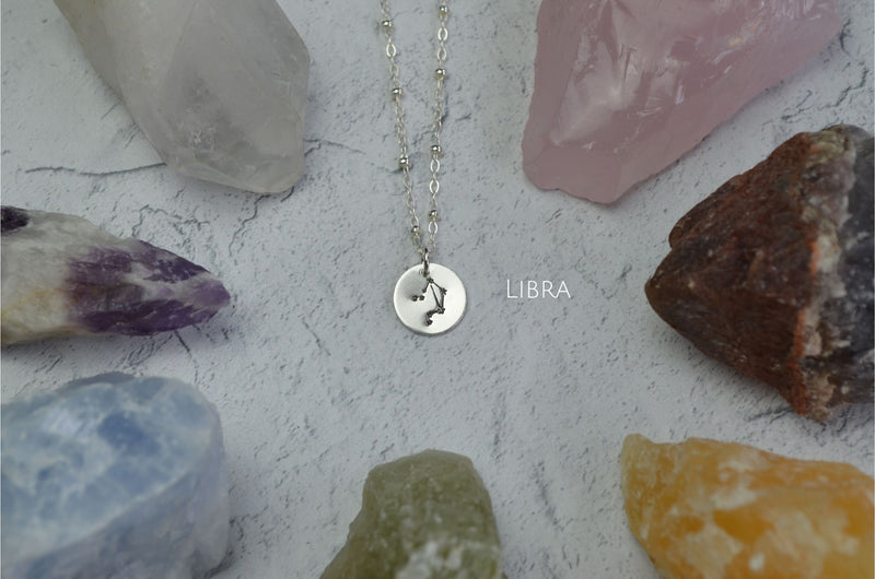 Zodiac Constellation Necklace in Sterling Silver
